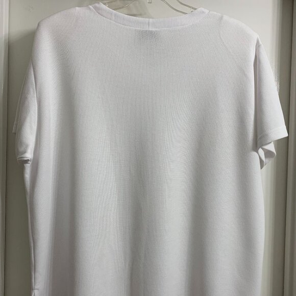 Capistrano Essential Women's White Ribbed Blouse Size 22/24 NWOT - Picture 3 of 5
